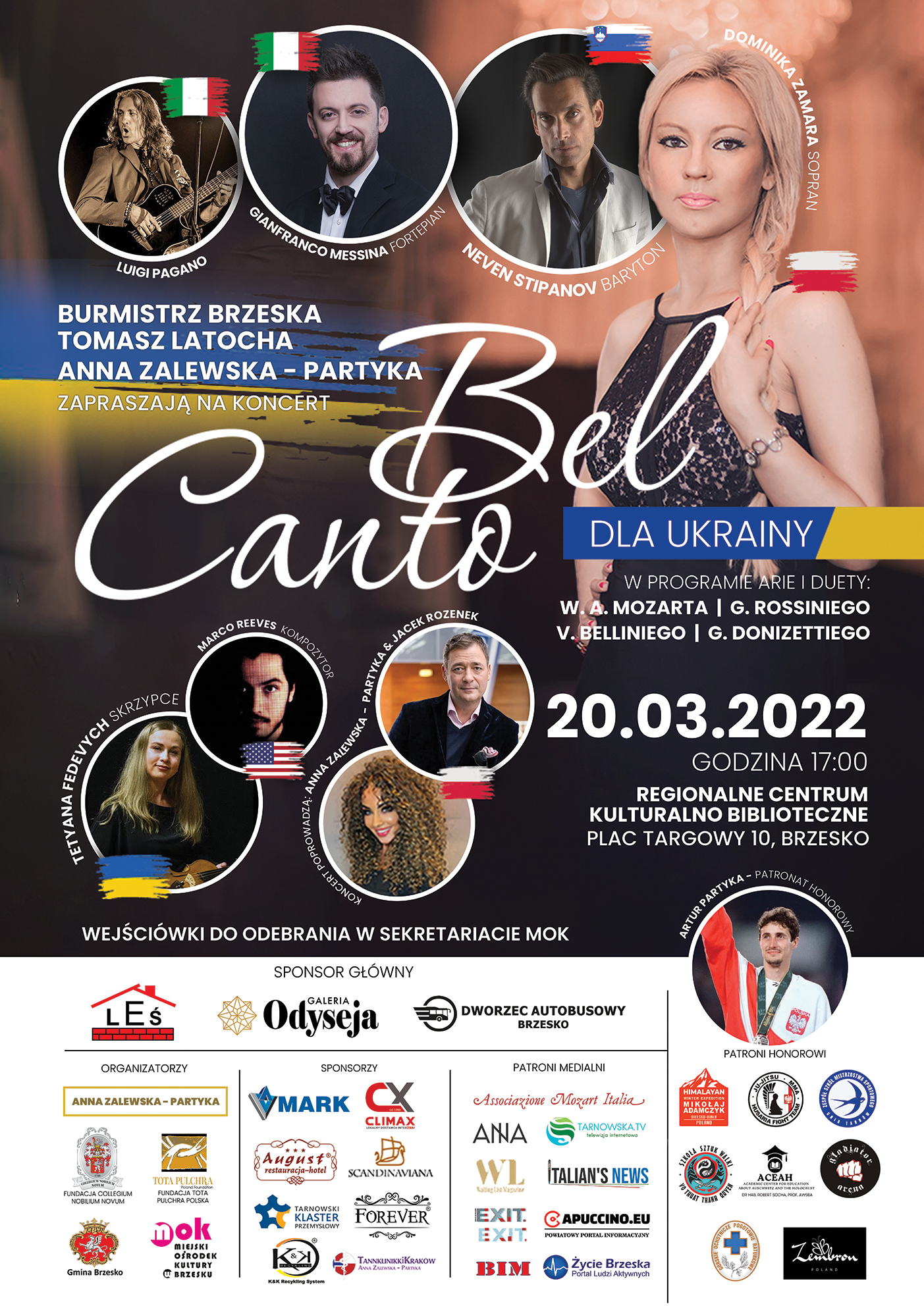 Koncert “Bel Canto dla Ukrainy” – 20 marca 2022