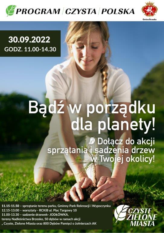 Bądź w porządku dla Planety – 30 września 2022