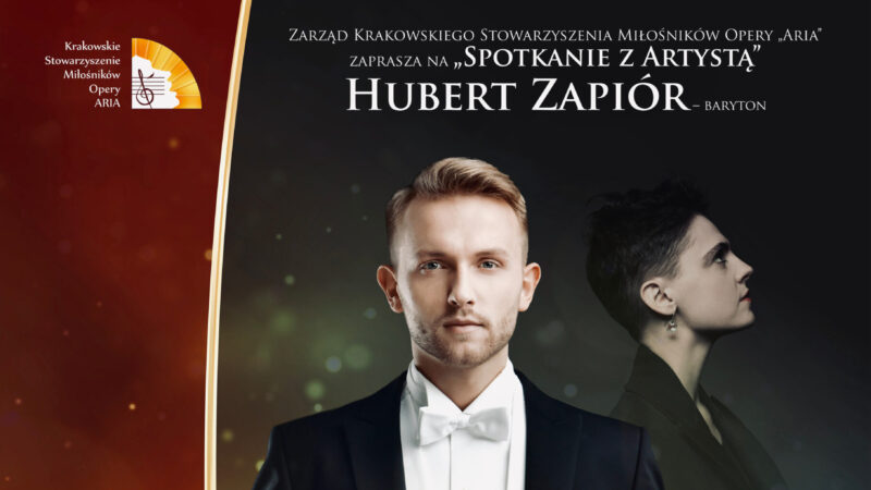 Spotkanie z Hubertem Zapiórem w Filharmonii Krakowskiej – 16 października 2022