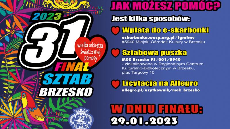 31. Finał WOŚP – do zobaczenia 29 stycznia!