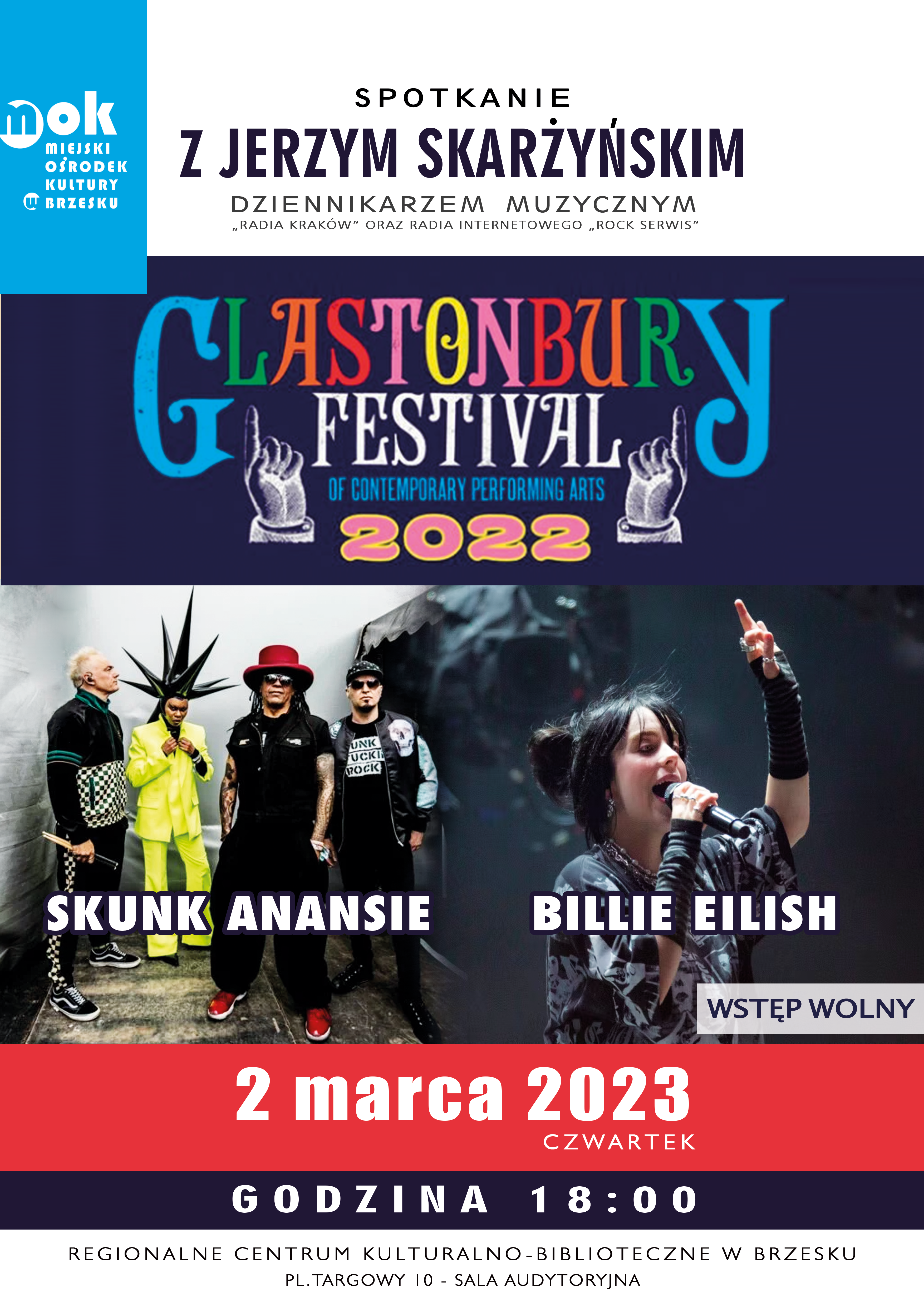 Spotkanie z Jerzym Skarżyńskim: Billie Eilish/ Skunk Anansie: live at Glastonbury 2023 – 2 marca 2023