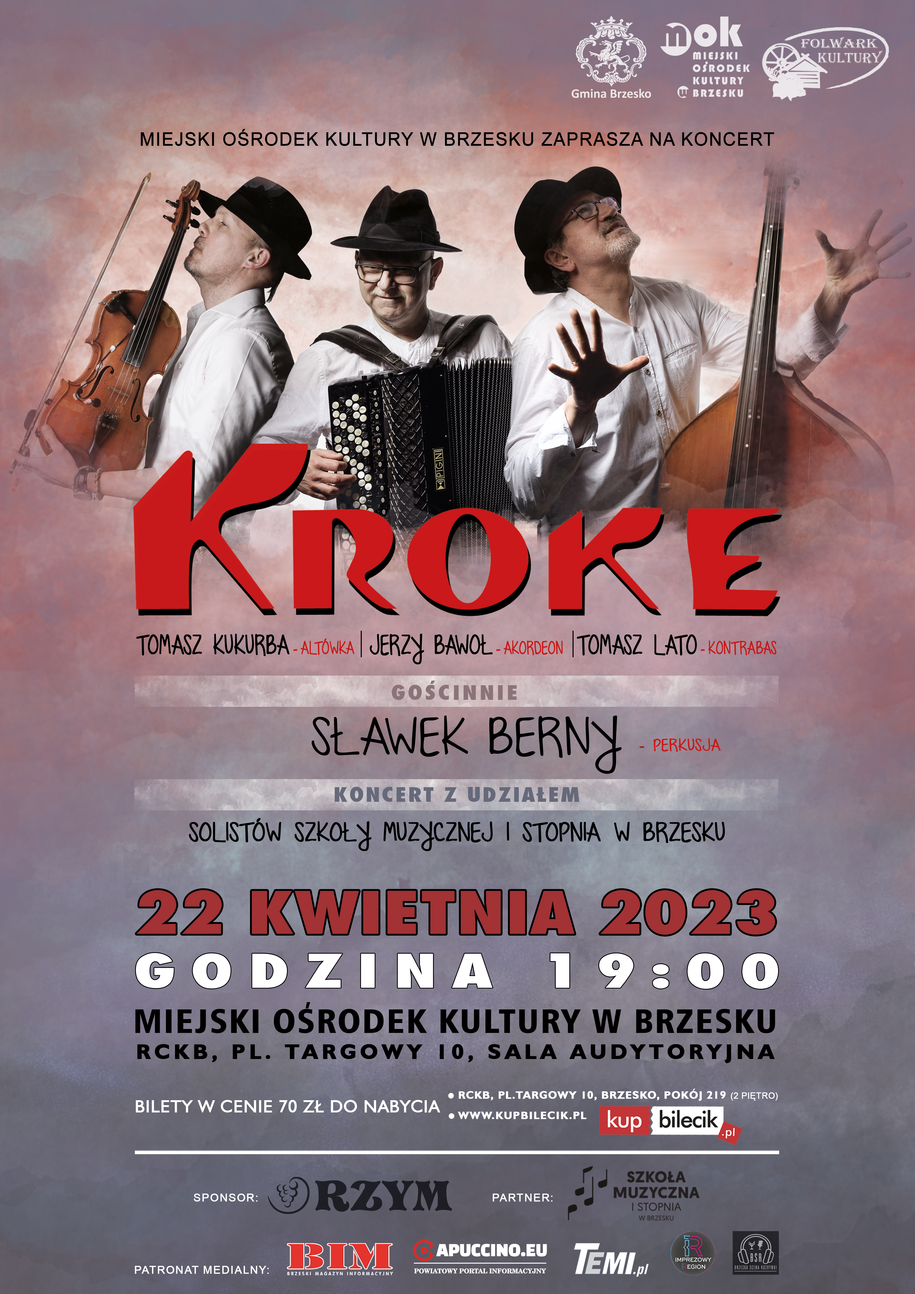 KROKE + Sławek Berny W BRZESKU – 22 kwietnia 2023