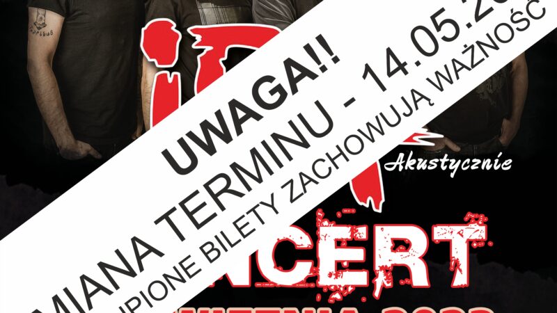 IRA akustycznie – UWAGA!! NOWA DATA!