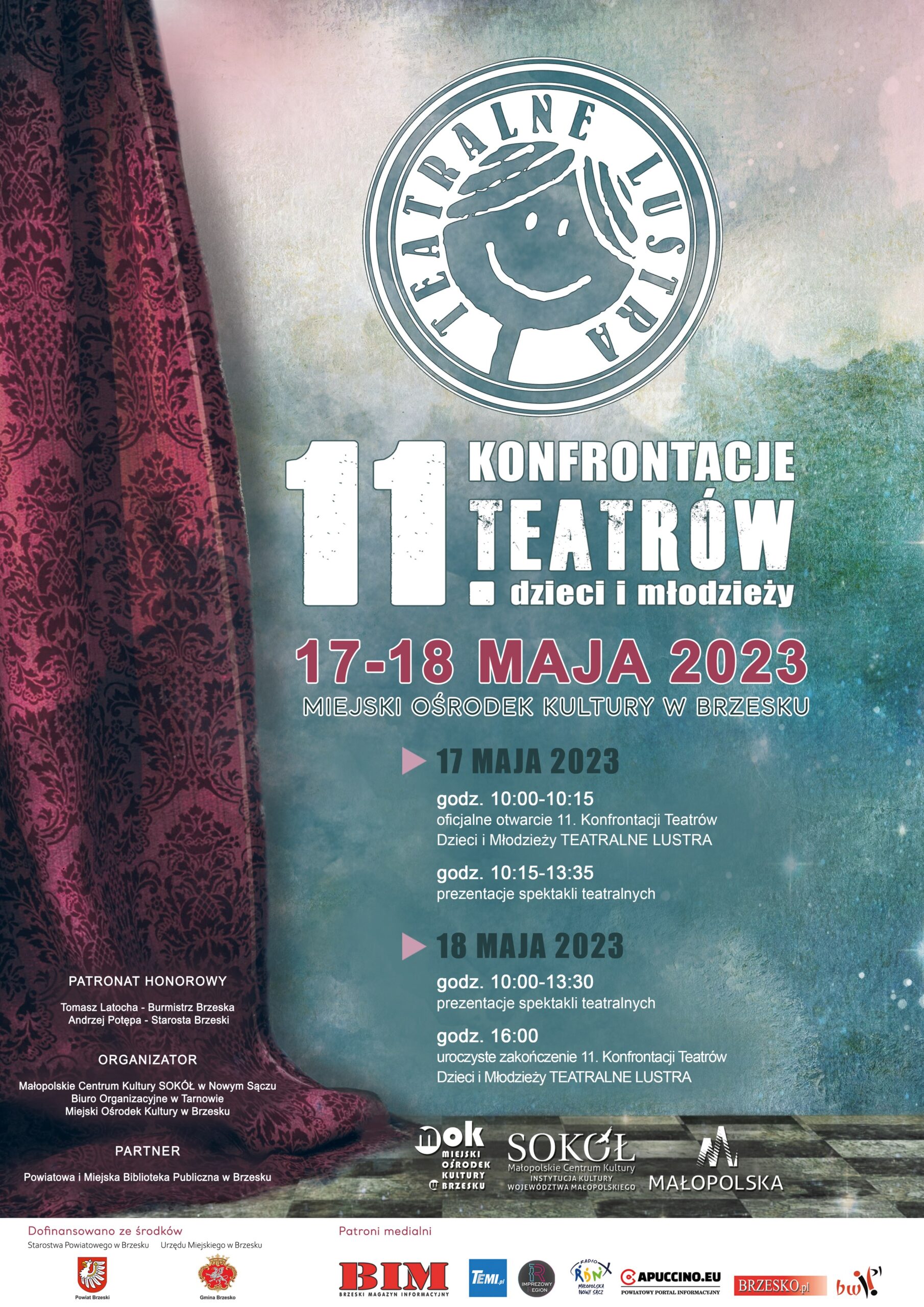 11. Konfrontacje Teatrów Dzieci i Młodzieży TEATRALNE LUSTRA – 17 i 18 maja 2023