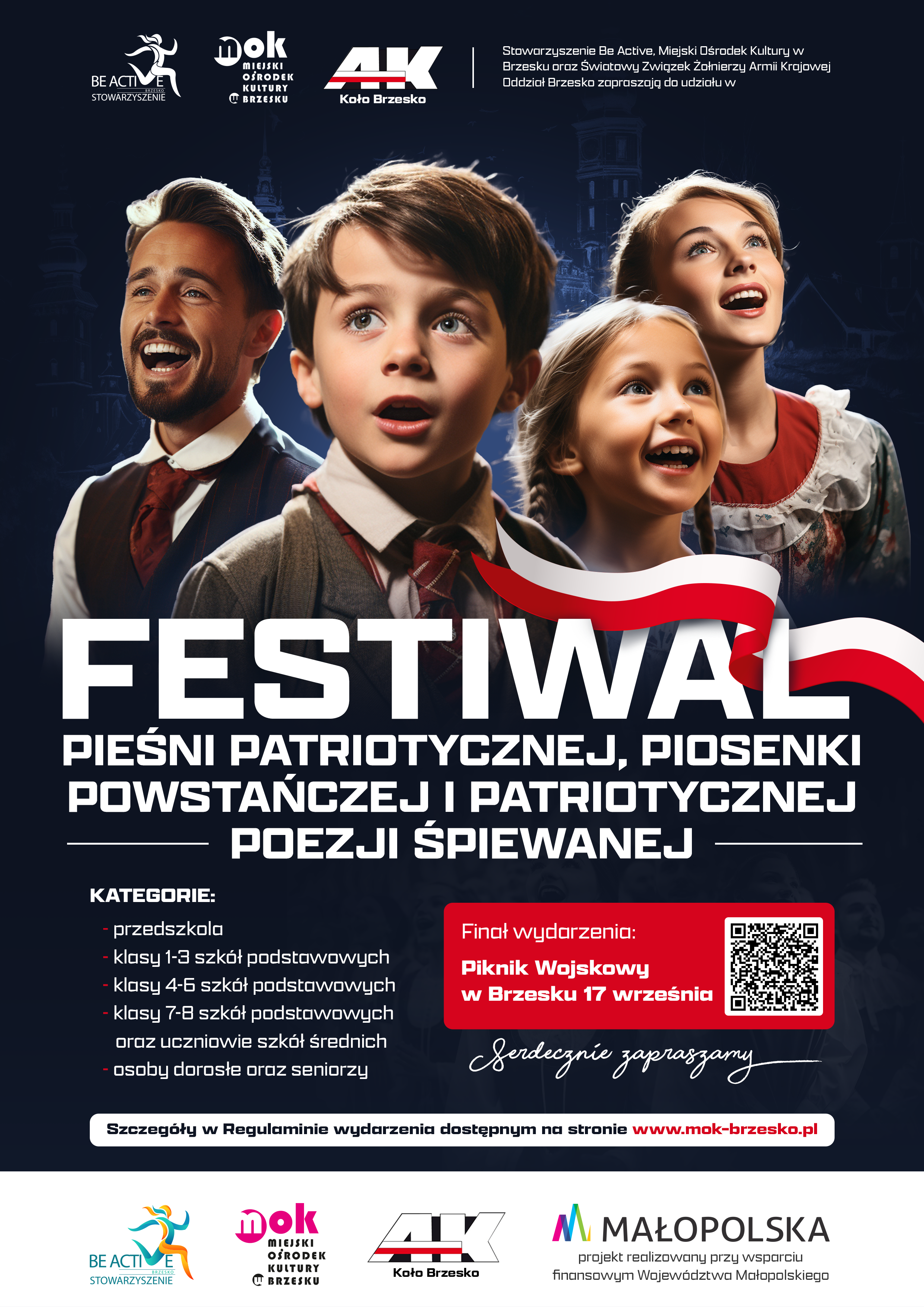 Uczestnicy zakwalifikowani do Finału “Festiwalu Pieśni Patriotycznej, Piosenki Powstańczej i Patriotycznej Poezji Śpiewanej”