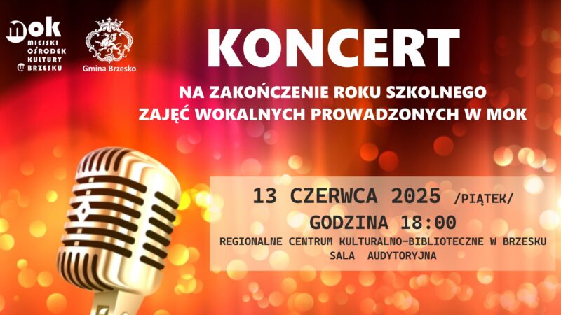 Koncert uczestników zajęć wokalnych – 13 czerwca 2025