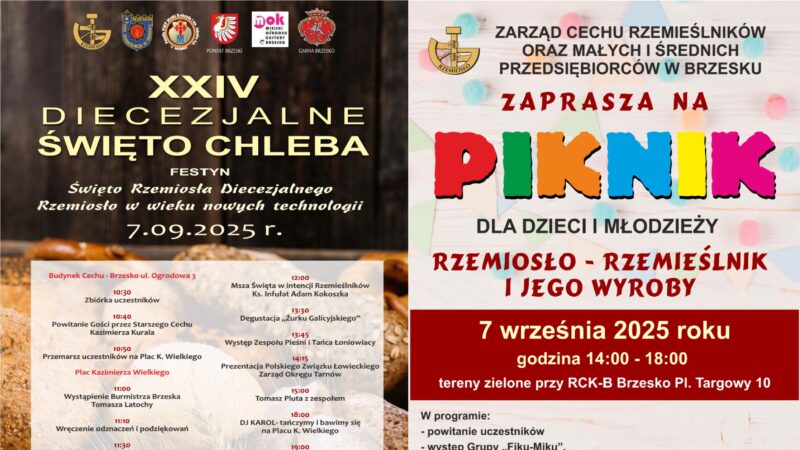 Święto Chleba i Piknik Rzemieślniczy – 7 września 2025