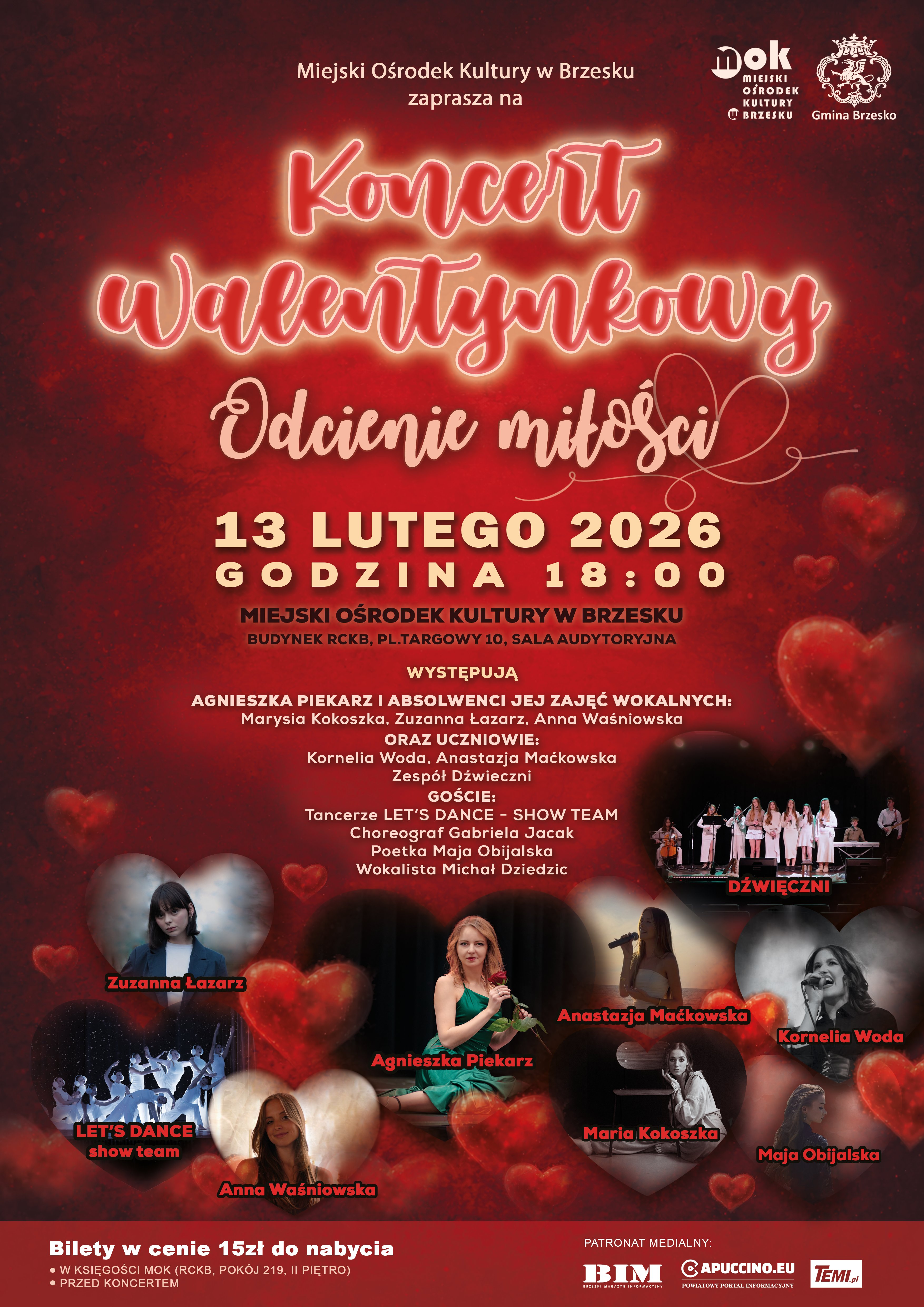 Koncert walentynkowy „Odcienie miłości” – 13 lutego 2026