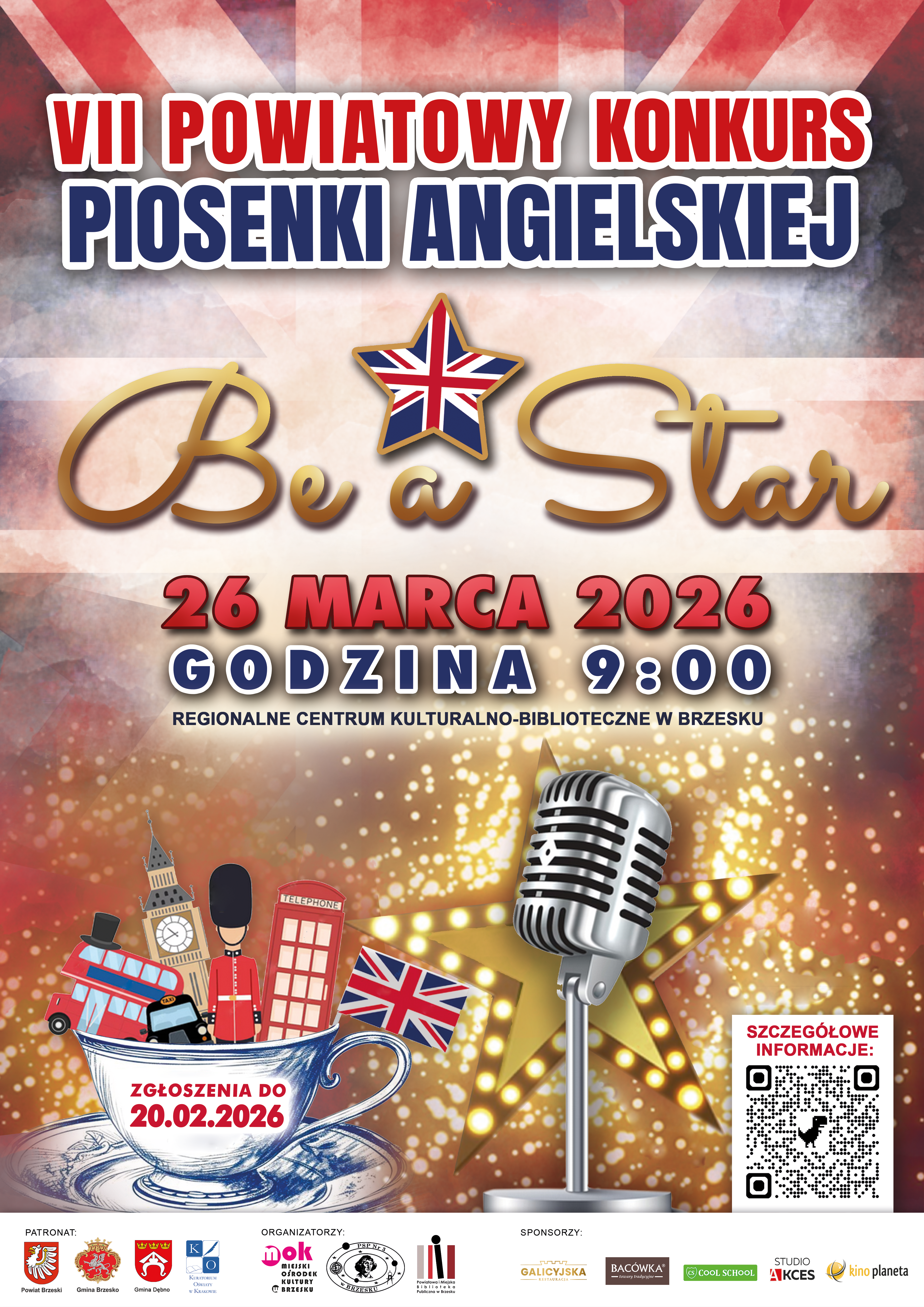 VII Powiatowy Konkurs Piosenki Angielskiej „BE A STAR” – 26 marca 2026