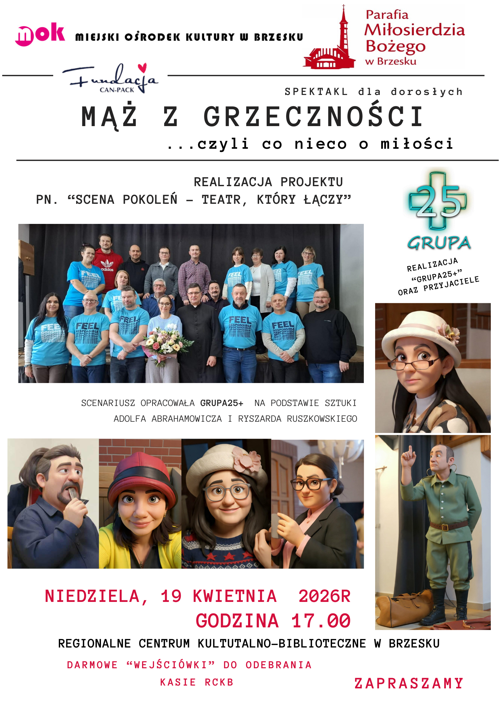 „Mąż z grzeczności, czyli co nieco o miłości” – 19 kwietnia 2026