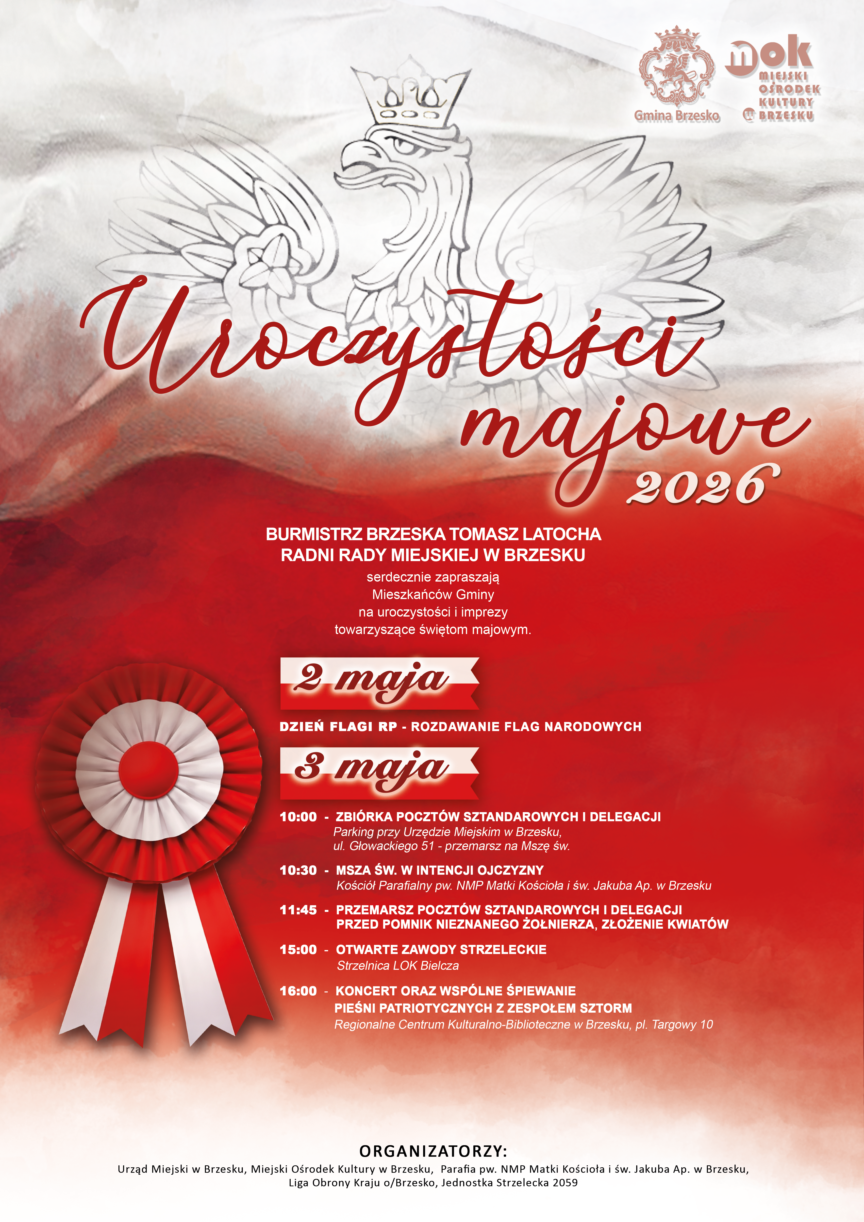 Uroczystości majowe – 2 i 3 maja 2026