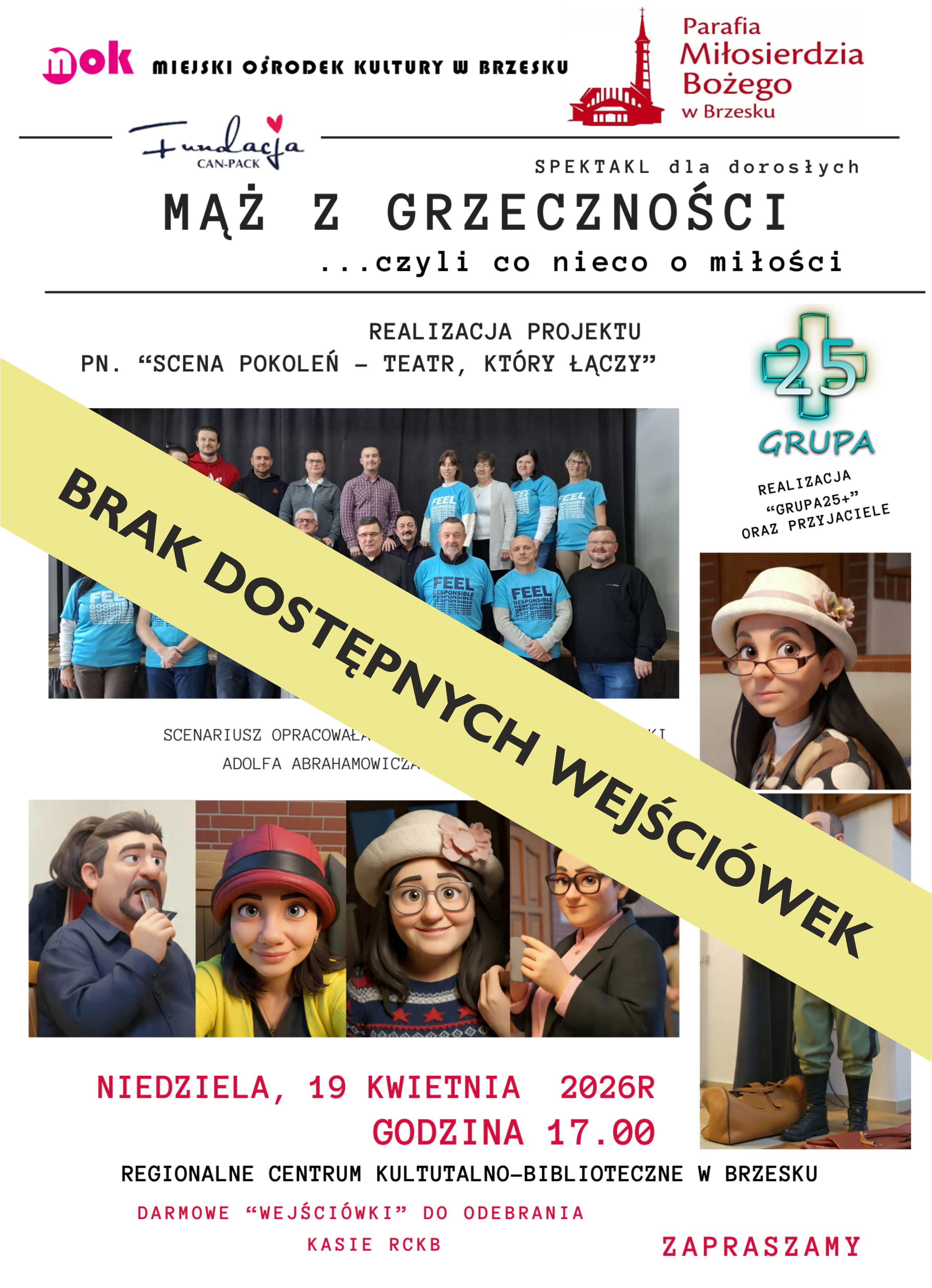 „Mąż z grzeczności, czyli co nieco o miłości” – 19 kwietnia 2026