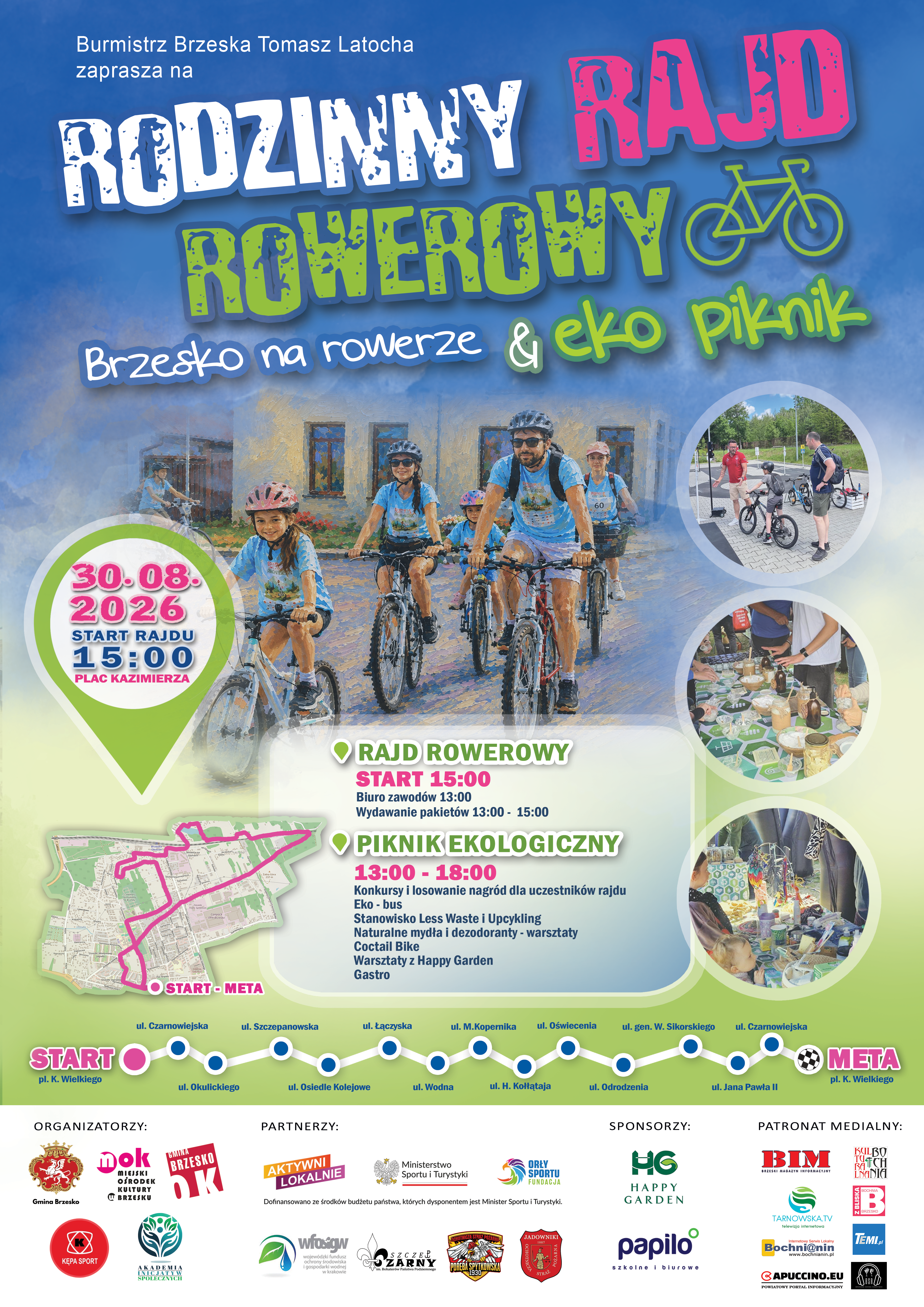 BRZESKO NA ROWERZE – 30 sierpnia 2026