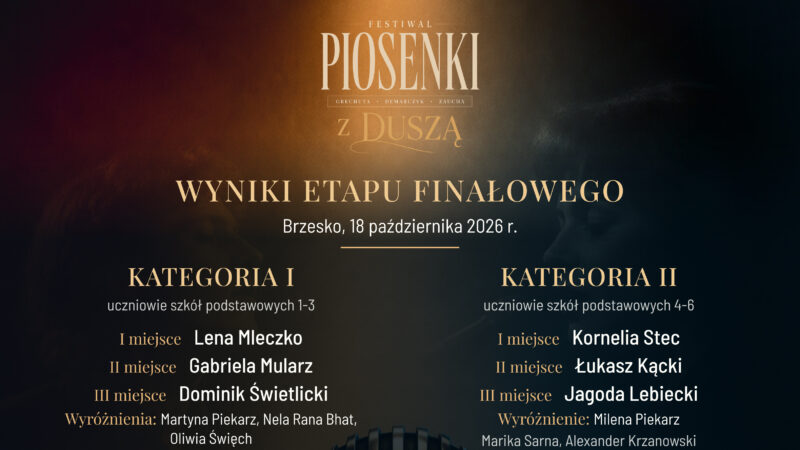 Festiwal „Piosenki z duszą” – wyniki etapu finałowego