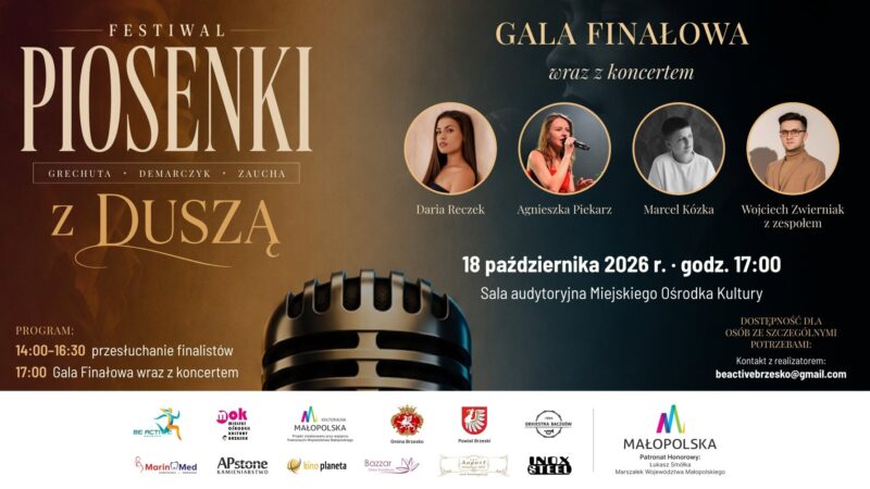 Festiwal Piosenki z Duszą – Grechuta, Demarczyk, Zaucha – 18 października 2026