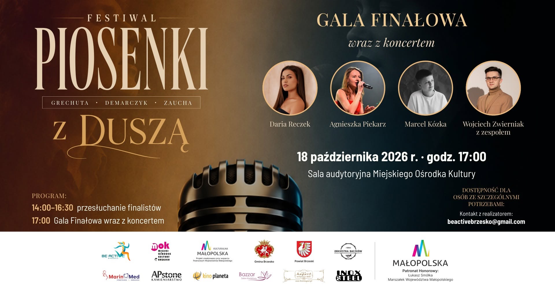 Festiwal Piosenki z Duszą – Grechuta, Demarczyk, Zaucha – 18 października 2026