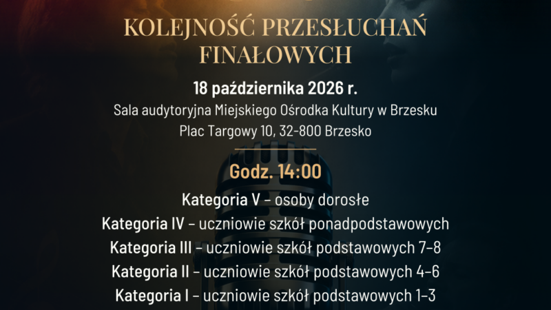 Festiwal „Piosenki z Duszą” – kolejność przesłuchań finałowych